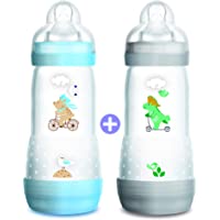 Mam - Set de 2 biberones anticólicos- con de flujo nro. 3- para niño- 320 ml- unisex
